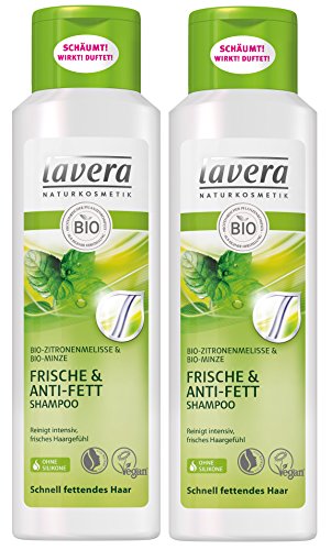 lavera Shampoo Frische & Anti Fett - Zitronenmelisse - 2 x 250 ml | VeggieSearch