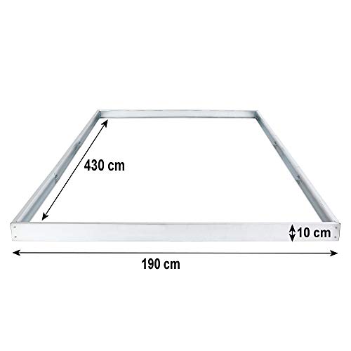 Zelsius Aluminium Gewächshaus für den Garten | inklusive Fundament | 430 x 190 cm | 6 mm Platten | Vielseitig nutzbar als Treibhaus, Tomatenhaus, Frühbeet und Pflanzenhaus - 3