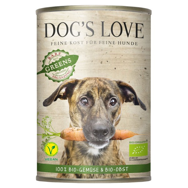 Dog´´s Love HundeNassfutter Bio Gartenernte Vegan 18x400g VeggieSearch